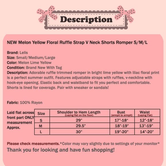 NEW Melon Yellow Floral Ruffle Strap V Neck Romper - Picture 8 of 8